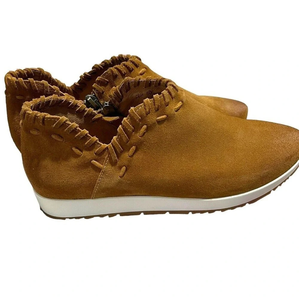 Antelope Womens J63 Scotty Suede Leather Booties EU 40 US 9 Cognac Brown - Picture 9 of 14